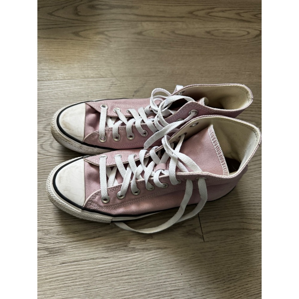 Converse Chuck Taylor All Star High Top Pink Canvas Sneakers A04542F Womens 9